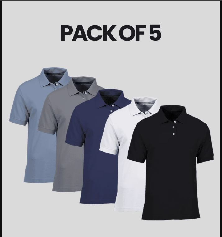 pack of 5 polo tshirt (Vason)