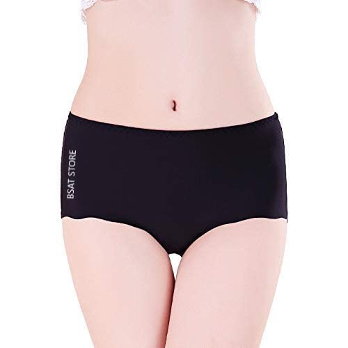 Women's Ice Silk Blend Invisible Lines No Show Hipster Panty (Multicolor, Pack of 4)