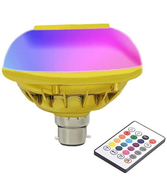 Charkee Multicolor Bluetooth Speaker Music Bulb Light with Remote