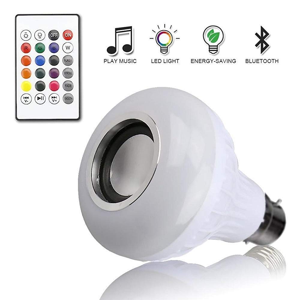 Charkee Wireless Bluetooth LED Music Smart Bulb with Remote