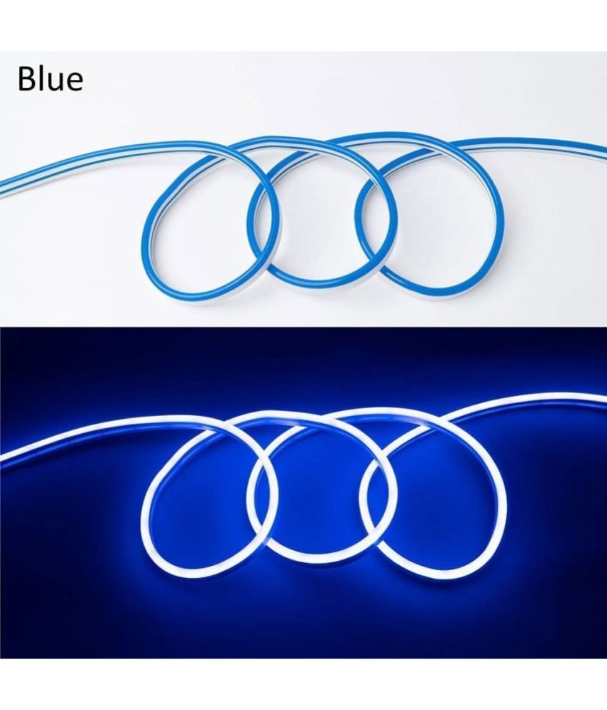 Charkee Blue 12 V Cuttable LED Neon Flexible LED Light Strip 50 Watt Car Fancy Lights