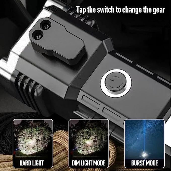 Charkee 5W Ultra Bright Rechargeable LED FlashLight , Waterproof, 5 hrs Torch