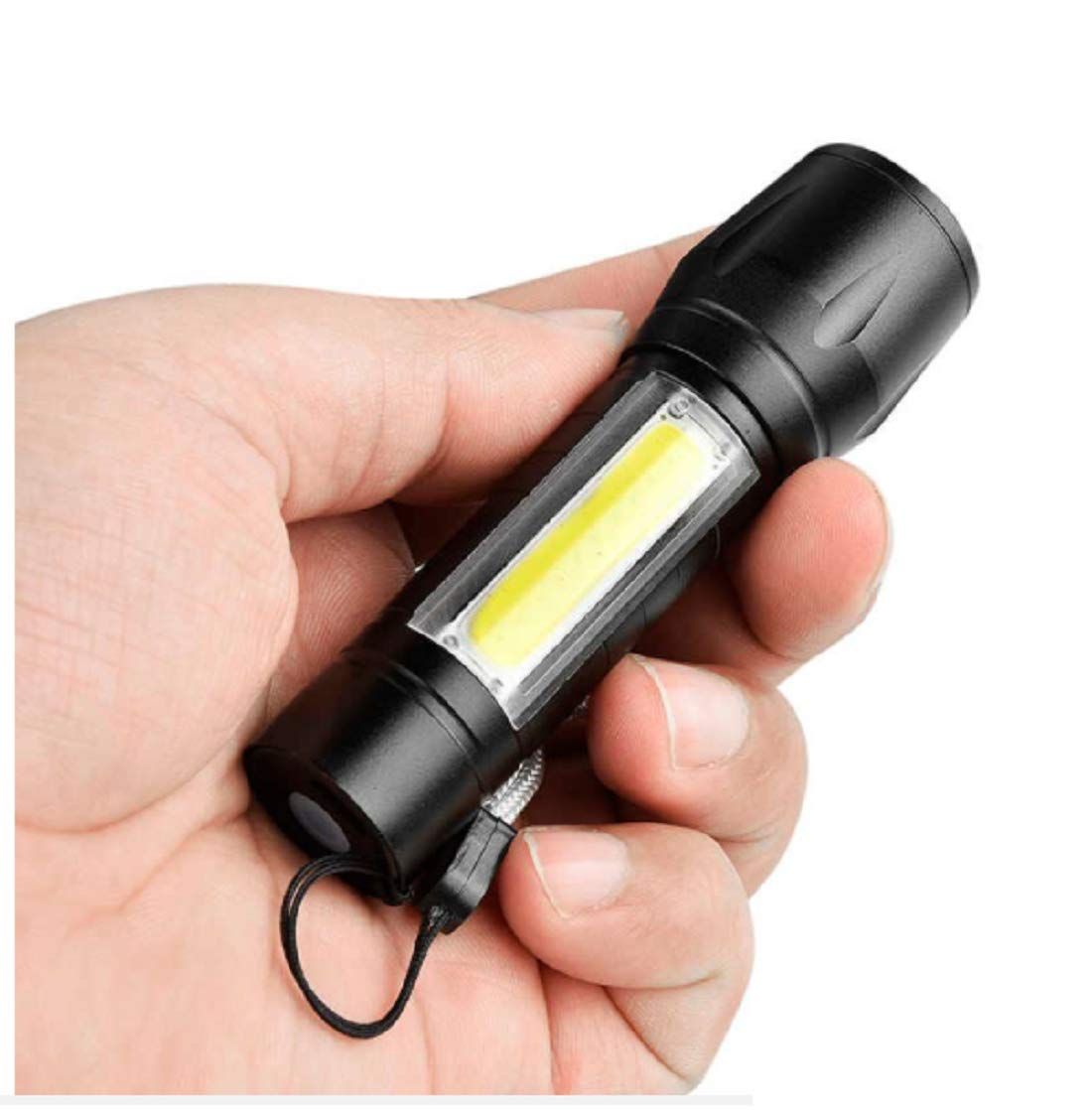 Charkee 3W 3 in 1 Torch Light for Camping, Hiking, Fishing Rechargeable with USB Charging Cable & Box
