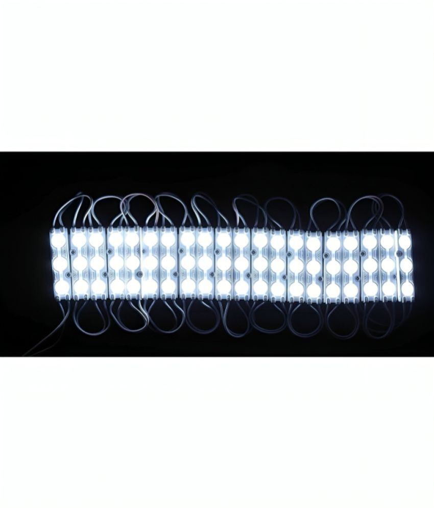 Charkee White 3LED Strip 12V Waterproof Pack of 20