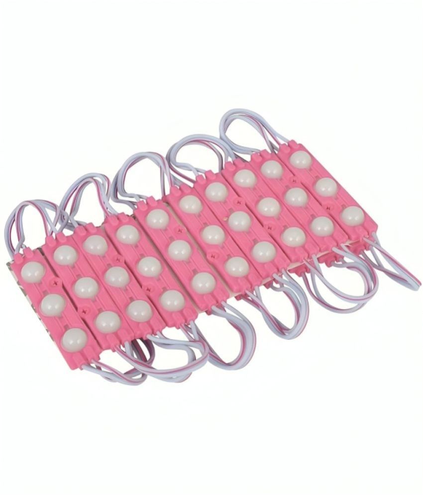 Charkee Pink 3LED Strip 12V Waterproof 5730 LED SMD Pack of 20