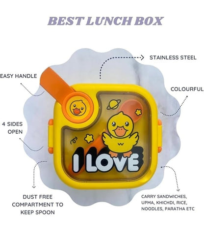Baby Food Box with Spoon & Scissor