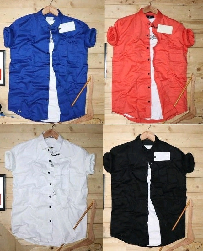 Pack of 4 Plain Shirts