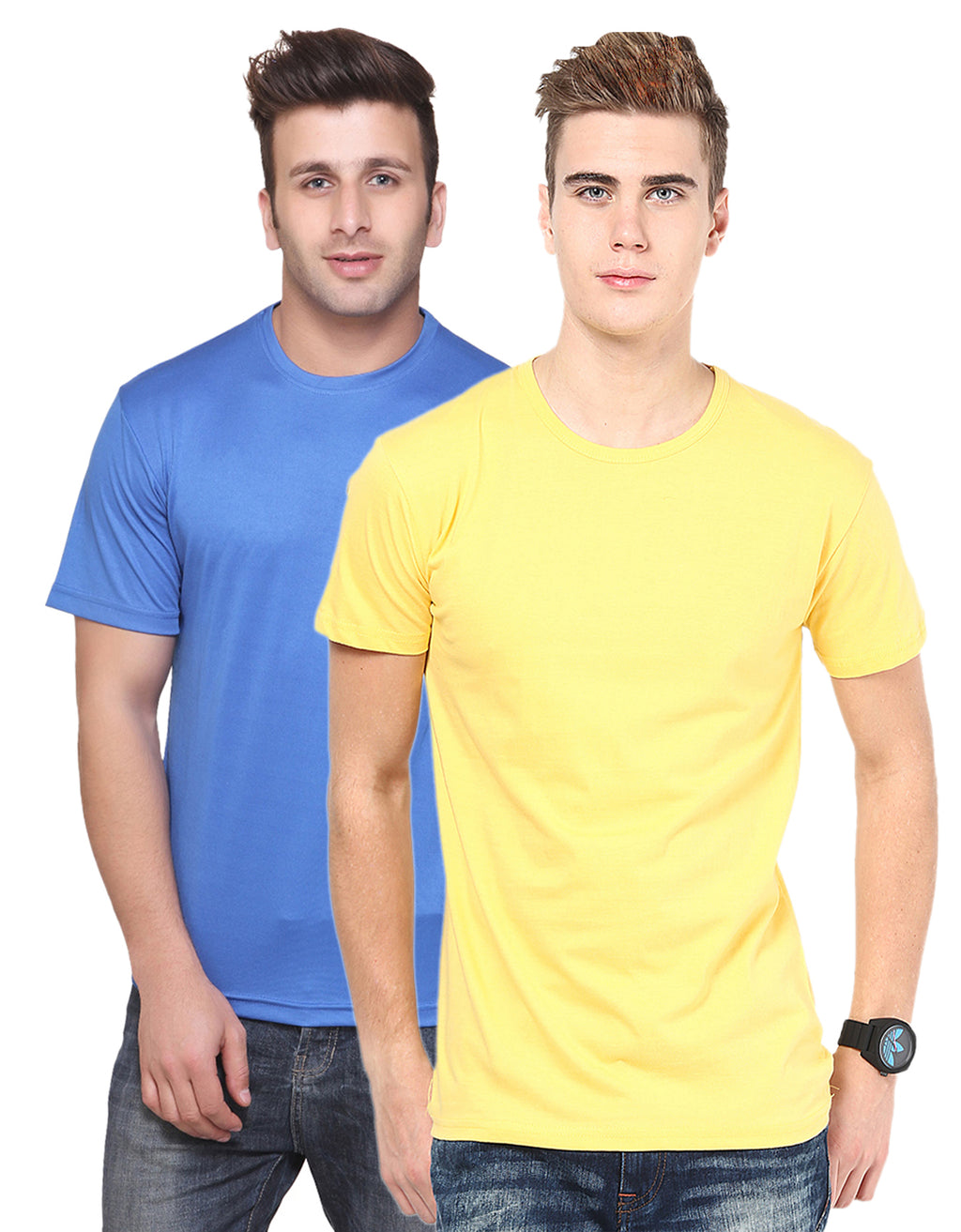Ketex Round Neck Men's Polyester Blend Dri Fit T-Shirts (Pack of 2)