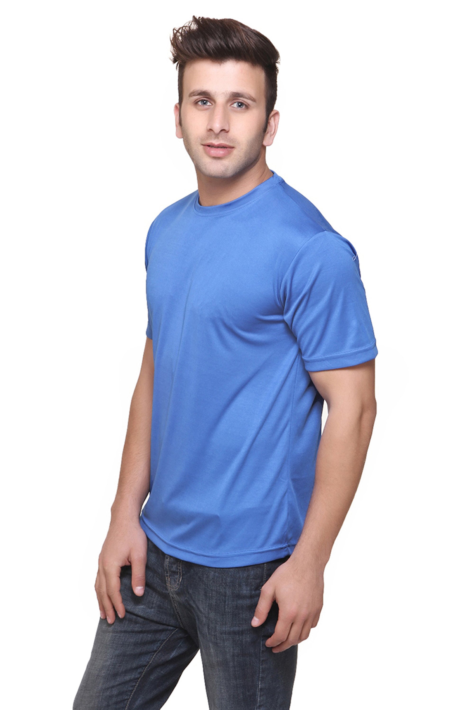 Ketex Round Neck Men's Polyester Blend Dri Fit T-Shirts (Pack of 2)