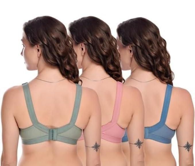 Full Coverage Non Padded Bra Pack of 3