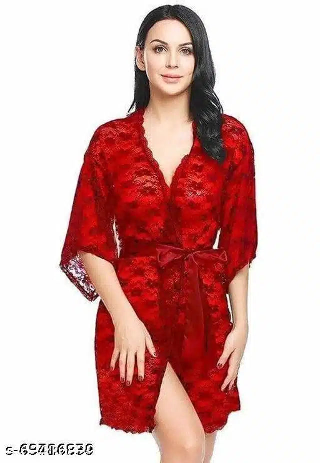 Babydolls for Women (Red, XXL) (Set of 1)